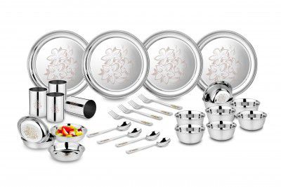 Classic Essentials Stainless Steel Dinner Set (28 Pcs)