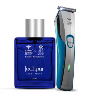 Bsc : Classic Grooming Combo With Electric Blue Trimmer & Jodhpur Perfume