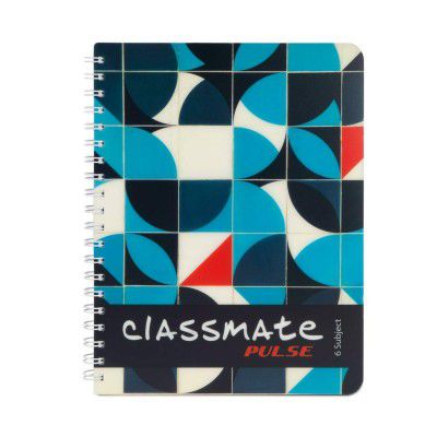 Classmate Premium 6 Subject Spiral Notebook - 203mm x 267mm Soft Cover 300 Pages