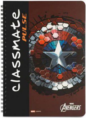 Classmate Pulse A4 Notebook Unruled 180 Pages (Multicolor)