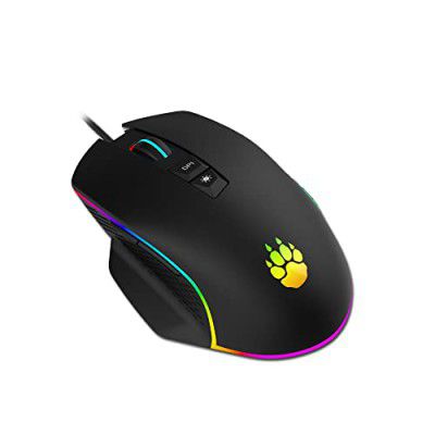 CLAW Chuff Wired Gaming Mouse, 6400 DPI with 7 Programmable Buttons via Customization Software and 6 RGB Backlight Modes for PC & MAC