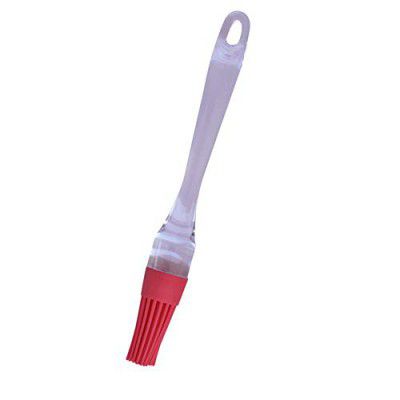 Clazkit - YHS861 Silicone Basting Brush Heat Resistant Spread Oil, Butter, Sauce, Marinades for BBQ Grill Barbecue Basting | Stainless Steel Handle |Red