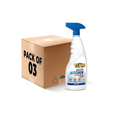 Cleno Heavy Duty Kitchen Degreaser Cleaner Spray - 450 ml (Pack of 3)