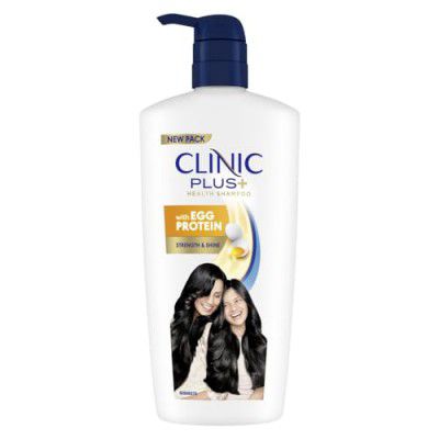 Clinic Plus Strength & Shine Shampoo with Egg Protein for Strength, Shine and Smoothness, 650 ml