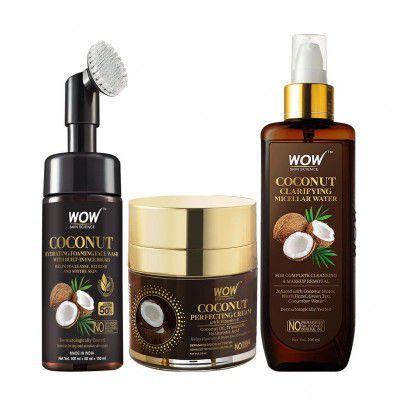 Coconut Combo 3 kit (Face Wash + Face Cream + Micellar Water) - Net Vol. 400 ml
2 reviews