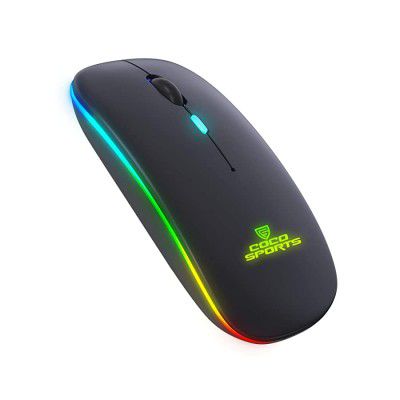 RPM Euro Games Gaming Mouse 7 Color RGB Lights, 6 Buttons, 4 Level DPI  Buttons, Rubber Coated Mice