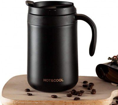 Coffee Mug Vacuum Insulated Camping Mug with Lid Hot/Cold, Double Walled 18/8 Stainless Steel  