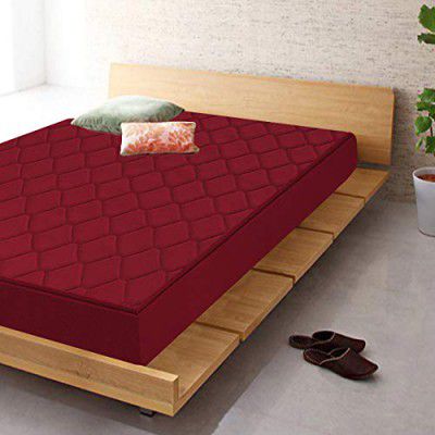 Coirfit 4-inch Foam Firm Single Size Mattress (72x30x4 Inches, Maroon)