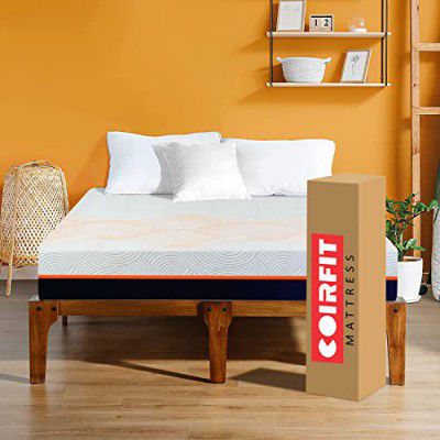 Coirfit Naturale - 100% Natural Pincore Latex Eco Friendly 7- Zone Sleeping System - 8" King Size Mattress with All Organic Outer Fabric- with 2 Free Pillows (75"x72"x8"') - Roll P