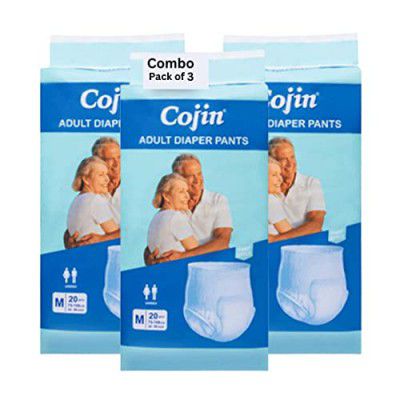 Cojin Adult Diaper Pants - L to XL Size (Pack of 3) - 60 pcs