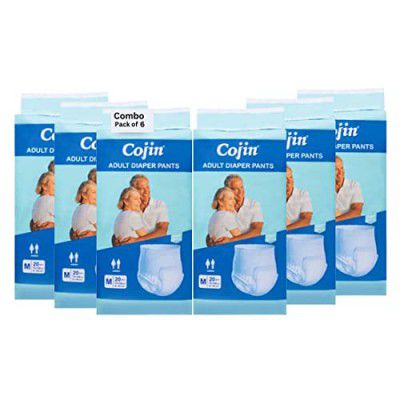 Cojin Adult Diaper Pants - L to XL Size (Pack of 6) - 120 pcs