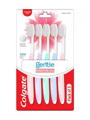 Colgate 5Pcs Gentle Sensitive Care Ultra Soft Bristles Toothbrush