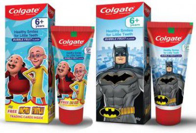 Colgate Kids (6+ yrs) Batman Toothpaste -80g & Kids Motu Patlu Toothpaste - 80g