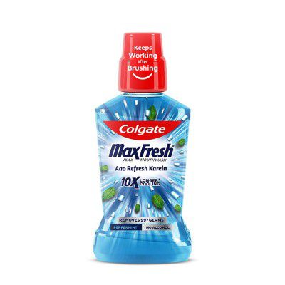 Colgate Plax Pepper Mint Mouthwash, 0% Alcohol - 500 ml