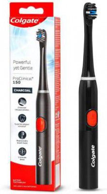 Colgate ProClinical 150 Charcoal Sonic Battery Powered Electric Toothbrush Electric Toothbrush  (Black)