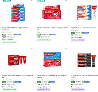 Colgate Toothpaste Upto 50% Off