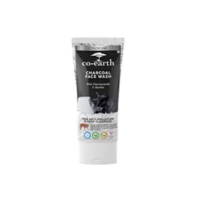 Colorbar Co-Earth Charcoal Face Wash 100ml I Gently exfoliate dead skin cells and unclog pores I Fresh & Flawless Complexion