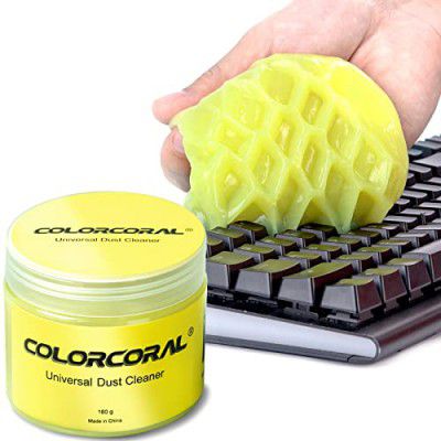 ColorCoral Keyboard Cleaner Universal HEPA Filter Cleaning Gel For Pc Tablet Laptop Keyboards, 160G, White