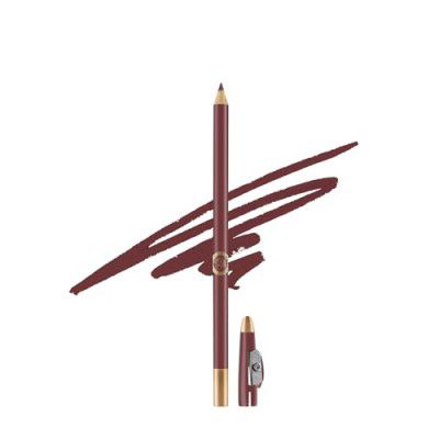 Colors Queen Eye Liner & Lip Liner Pencil Enriched with Vitamin A & E | Bold & Matte Lip Liner Pencil | Highly Pigmented Lip Liner Pencil with Sharpener (07 - Walnut Brown)