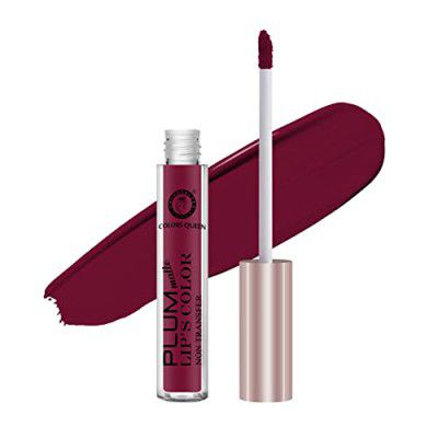 Colors Queen Plum Matte Non Transfer, Water Proof, Liquid Lipstick_Cherry 7 ml