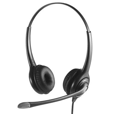 Communication Headset Noise - Cancelling Protection Clear Call Convenient Solid Material Adjustable The RJ Connector