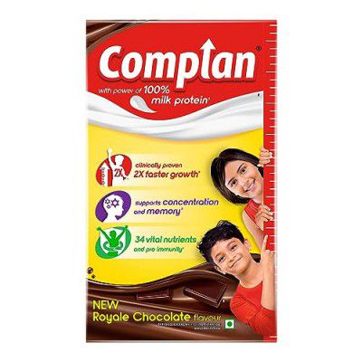 Complan Nutrition And Health Drink Royale Chocolate Powder, 1Kg Refill Pack With Power Of 100% Milk Protein And Contrains 34 Vital Nutrients