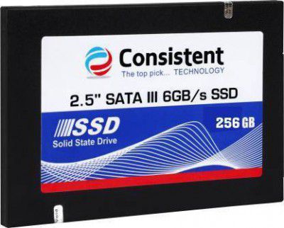 Consistent SSD 256 GB All in One PCs, Desktop, Laptop, (SSD) (256 CON SSD)  (Interface: SATA III, Form Factor: 2.5 Inch)