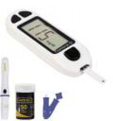 Control D White 50 Strips & Glucometer