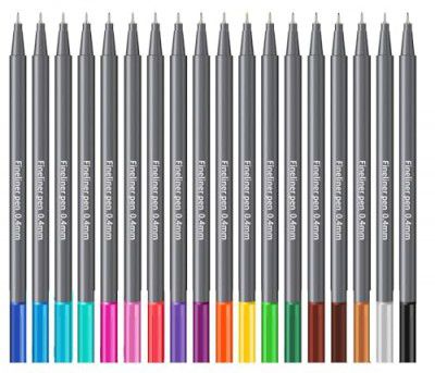 Corslet Color Pens Set - 24 Pens | Fineliner Color Pens | Multi Color Drawing Pens | Fine Tip Liquid-Ink Color Pens | Creative Painting Gel Pens For Kids & Adults