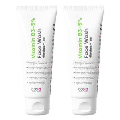 Cos-IQ Vitamin B3-5% Niacinamide Face Wash (60 Days Pack, 200ml)