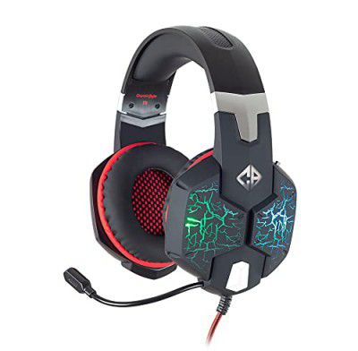 Cosmic Byte G1500 7.1 Channel USB Headset for PC with RGB LED Lights and Vibration (Black/Red)