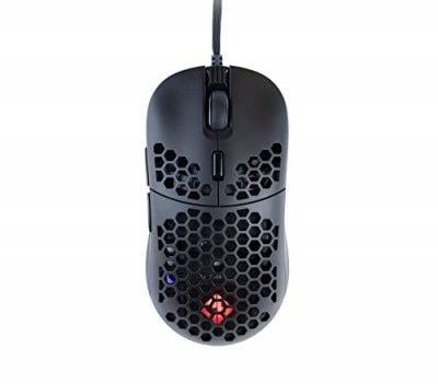 Cosmic Byte Kilonova 3370IC PRO X-Light Wired Gaming Mouse, 65 Grams, Pixart 3370 Sensor, DIY Hot-swappable Switches, 0.8MM PTFE feet, Adjustable Debounce Rate, Adjustable LOD,Software (Black)