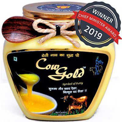 CowGold Desi Cow A2 Ghee (Sahiwal & Rathi Cow) Bilona Method 1 litre