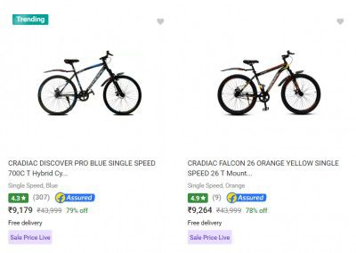 Cradiac Cycles Up to 75% off