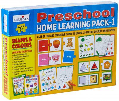 Creative Educational Aids - Preschool Home Learning Pack 1 - Shapes & Colours