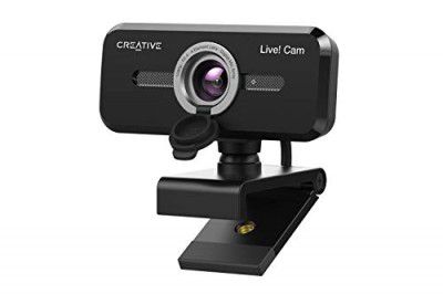 Creative Live! Cam Sync 1080P V2 Full HD Wide-Angle USB Webcam Auto Mute and Noise Cancellation