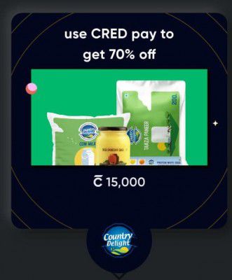 CRED Country Delights Loot Offer: Get Benefits of ₹680 in Just ₹130