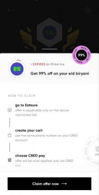 Cred Loot: 99% Discount on Eid Biryani from Eatsure 