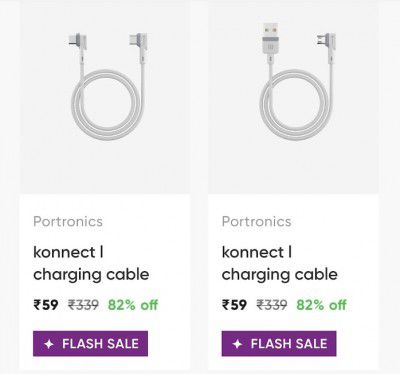 CRED Loot | Portronics Konnect Charging Cable at Rs.59