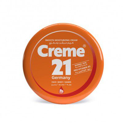 Creme 21 Smooth Moisturizer Cream, Goodness of 5 moisturizers, Almond Oil Enriched, For hands, face & body, Women & Men, 250 ml