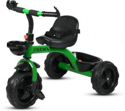 CREW4 Kids |Baby Trike |Tricycle for Kids| Boys| Girls Age 2 to 5 Years GREEN BASKETY TRICYCLE FOR KIDS 10 Tricycle  (Green)