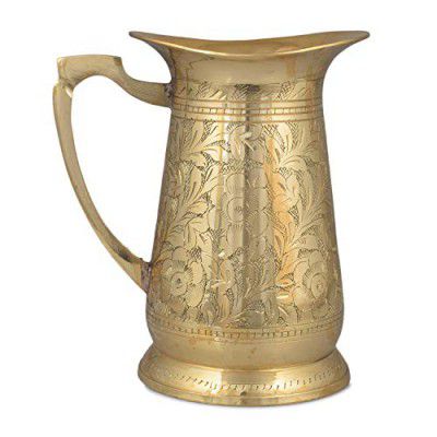 Crockery Wala And Company Brass Jug Brass Royal Mughlai Design Jug Brass Dinnerware Serveware Jug Pitcher Jar