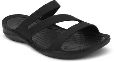 CROCS Women Swiftwater Sandal W Flats Sandal  (Black , 9)