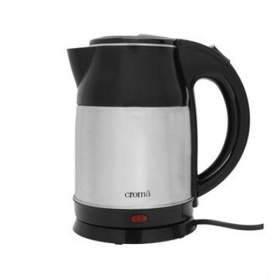 Croma 1500 Watt 1.8 Litre Electric Kettle with Overheat Protection (Silver)