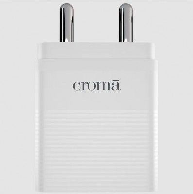 Croma 30W Type C Fast Charger (Adapter Only, Multiple Protection, White)