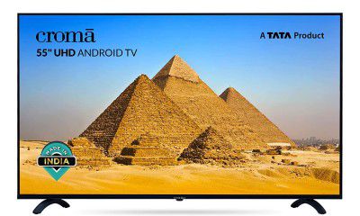 Croma 55" 4K Ultra HD Certified Android Smart LED CREL055UOA024601 TV