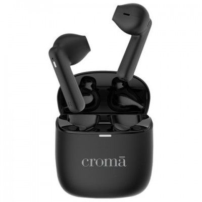 Croma CRSE030EPA016501 TWS Earbuds (Sweat & Water Resistant, Upto 32 Hours Playback, Black & Grey)