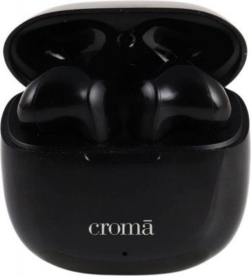 Croma Touch Control & Fast charge TWS Earbuds, playtime up to 15H, CREEH2008sBTEB Bluetooth Headset  (Black, True Wireless)