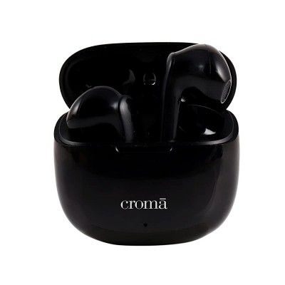 Croma True Wireless Earbuds with Bluetooth Version 5.0 (CREEH2008sBTEB, Black)