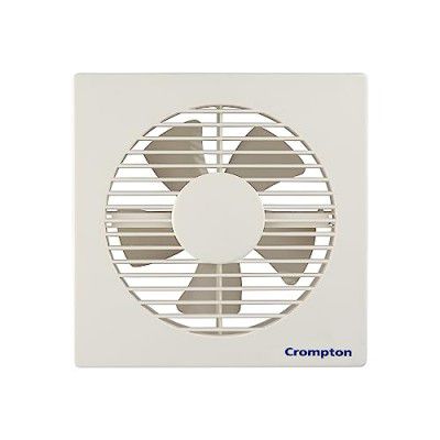 Crompton Axial Air High-Speed Plastic Exhaust/Ventilation Fan (150 mm/6 Inches, White, Pack of 1)